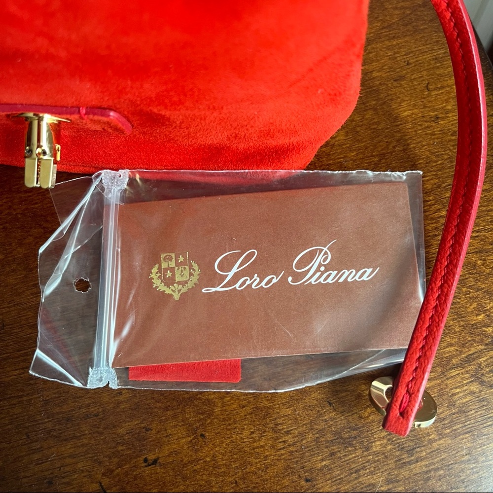 Suede Tres Jolie Pochette in red - Picture 9 of 11